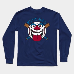 Psychos Baseball Logo Long Sleeve T-Shirt